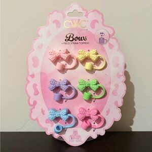 CWC Bow Straw Toppers